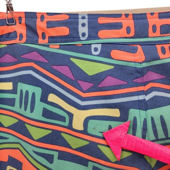 Chubbies Neon Multicolor Swim Trunks Shorts Mens Large - Picture 8 of 11